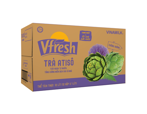 Thùng 12 Trà Atiso Không Đường 1L Vfresh ảnh 0