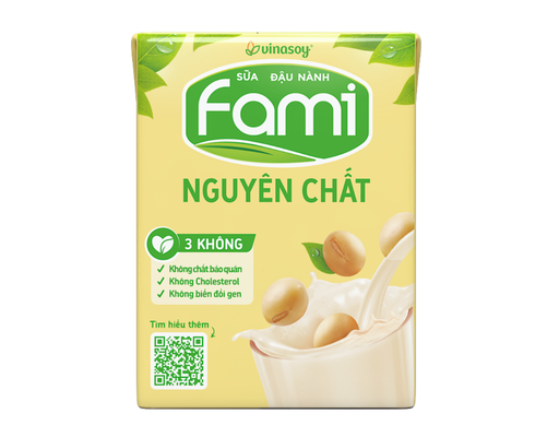 Thùng 36 Hộp Sữa Đậu Nành Fami Nguyên Chất 200ml Fami ảnh 2