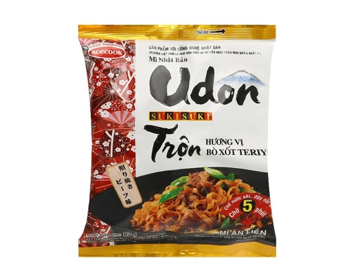 Thùng 24 Gói Mì Udon Sưki Sưki Vị Bò Xốt Teriyaki Gói 82g ACECOOK ảnh 1