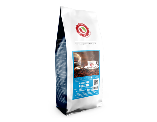 Cà Phê Hạt Rang Robussta Gói 200g Copen ảnh 1