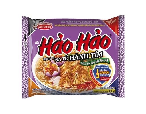 Thùng 30 Gói Mì Hảo Hảo Vị Sate Hành Tím Gói 75g ACECOOK ảnh 1