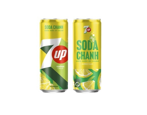 Lốc 6 Lon Nước Uống Có Ga Soda Chanh 320ml 7UP ảnh 1
