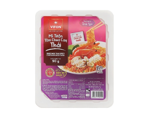 Mì Trộn Vifon Vị Tôm Chua Cay Thái Khay 90G Vifon ảnh 2
