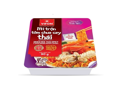 Thùng 18 Khay Mì Trộn Vifon Vị Tôm Chua Cay Thái Khay 90g Vifon ảnh 3