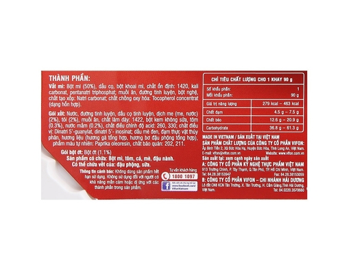 Thùng 18 Khay Mì Trộn Vifon Vị Pad Thái Khay 90g Vifon ảnh 4