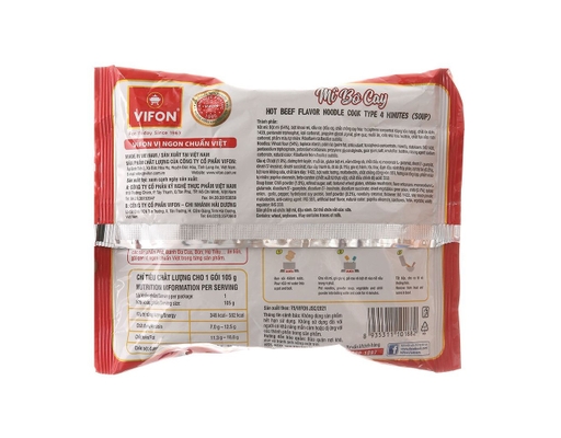 Mì Vifon Vị Bò Cay Gói 105g Vifon ảnh 1