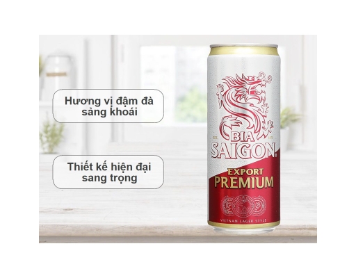 Bia Sài Gòn Export Premium Lon 330ml Sài Gòn ảnh 2