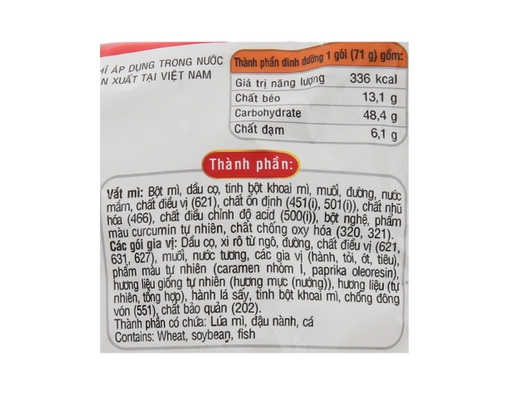 Thùng 30 Gói Mì Xào Hải Sản Hảo Hảo Đậm Vị Việt Gói 75g ACECOOK ảnh 2