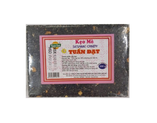 Kẹo Bẹ Mè Đen 200g Tuấn Đạt ảnh 0