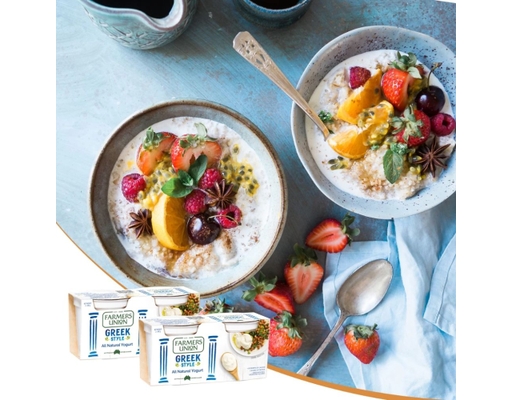 Lốc 2 Sữa Chua Vị Tự Nhiên Kiểu Hy Lạp Greek 140g Farmers Union ảnh 2
