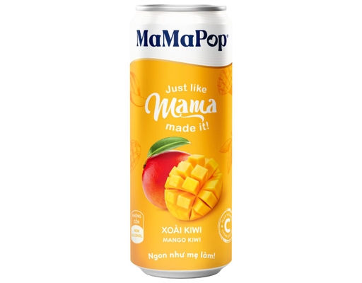 Nước Trái Cây Sparkling Vị Xoài Kiwi 330ml MaMaPop ảnh 0