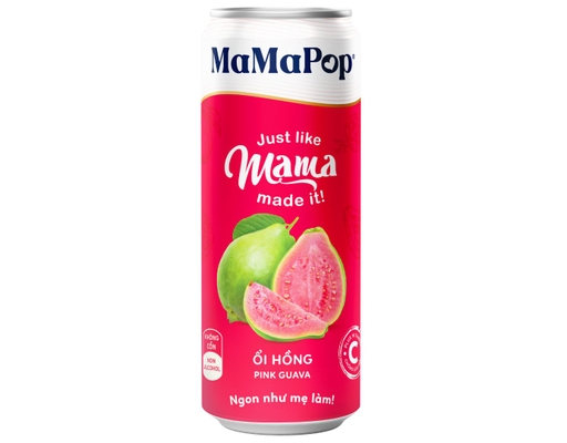 Nước Trái Cây Sparkling Vị Ổi Hồng 330ml MaMaPop ảnh 0