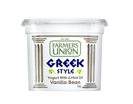 Sữa Chua Greek Nguyên Chất Hương Vani 950g Farmers Union ảnh 0