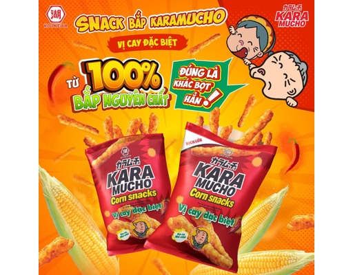 Snack Bắp Vị Cay Đặc Biệt 57g Karamucho ảnh 1