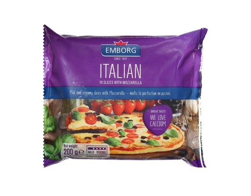 Phô Mai Lát Italian Với Mozza 200g Emborg ảnh 1