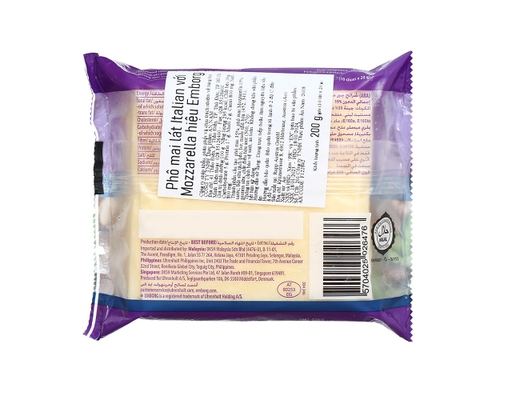 Phô Mai Lát Italian Với Mozza 200g Emborg ảnh 2