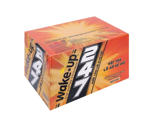 Thùng 24 Chai Nước Tăng Lực Cafe Pet Wakeup 247 330ml Wake Up 247 ảnh 0