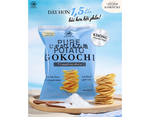 Snack Khoai Tây Vị Muối Tự Nhiên 65g Gokochi ảnh 1