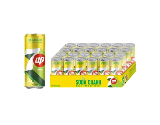 Thùng 24 Lon Nước Uống Có Ga Soda Chanh 320ml-09441804 7Up ảnh 0