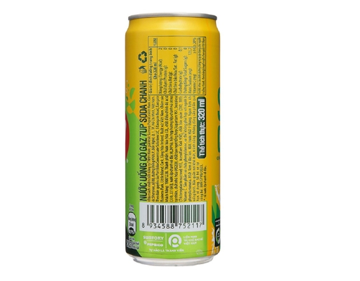 Thùng 24 Lon Nước Uống Có Ga Soda Chanh 320ml-09441804 7Up ảnh 4