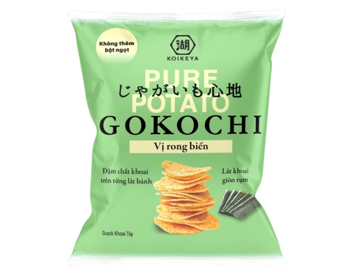 Snack Khoai Tây Vị Rong Biển 65g Gokochi ảnh 0