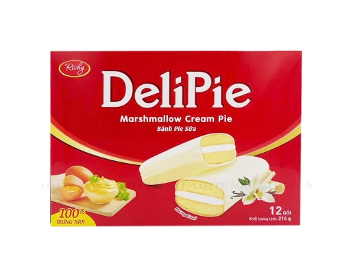 Bánh Bông Lan Delipie Sữa Hương Vani Hộp 216g giá tốt Tháng 7/2026