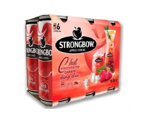 Lốc 6 Lon Nước Táo Lên Men Red Berries 320ml Strongbow ảnh 3