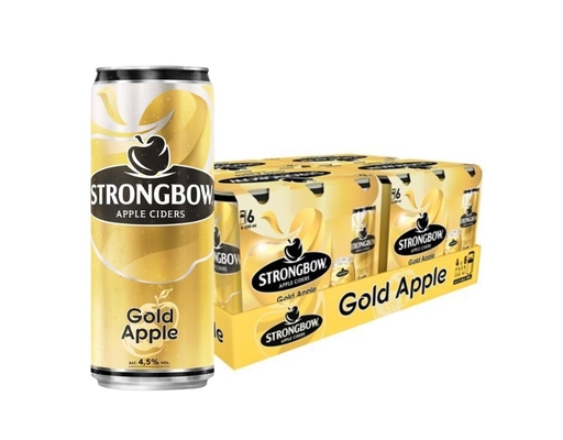 Thùng 24 Lon Strongbow Appleciders Gold 330Ml