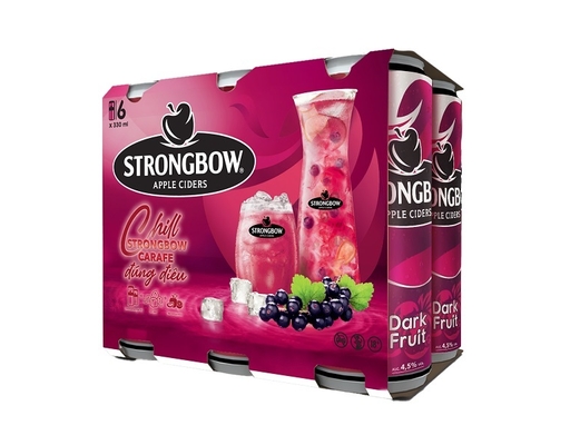 Lốc 6 Lon Nước Táo Lên Men Dark Fruit 320ml Strongbow ảnh 3
