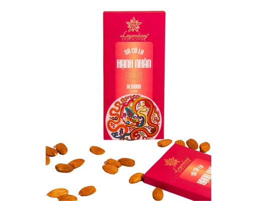 Thanh Sôcôla Hạnh Nhân 80g Legendary ảnh 0