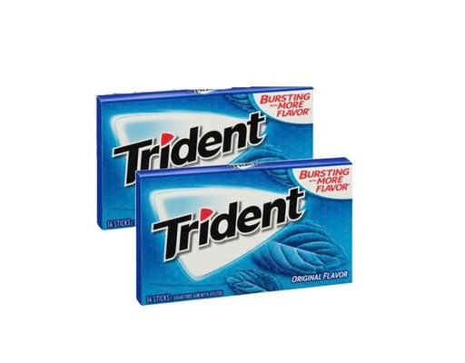 Kẹo Gum Không Đường Vị Nguyên Bản 50.4g Trident ảnh 0