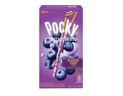 Bánh Que Pocky Trái Cây Nghiền Vị Sữa Chua Việt Quất 38g Glico ảnh 0