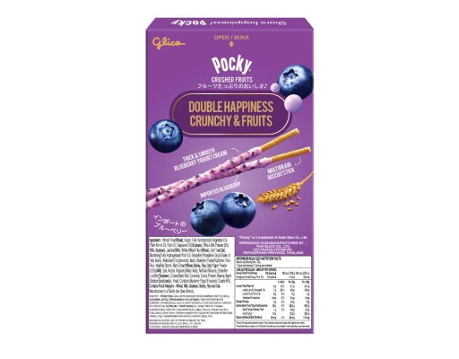 Bánh Que Pocky Trái Cây Nghiền Vị Sữa Chua Việt Quất 38g Glico ảnh 1