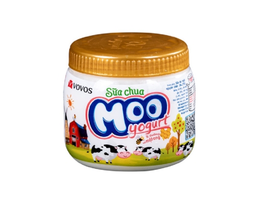 Sữa Chua Ăn Ít Đường Vị Mật Ong 180g Moo Yogurt ảnh 0
