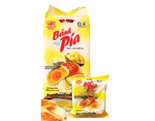 Bánh Pía Đậu Xanh Sầu Riêng 440g Tân Huê Viên ảnh 0