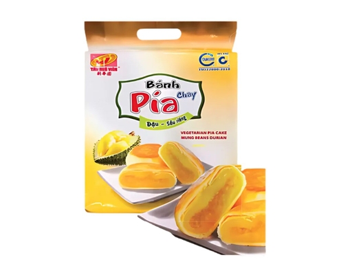 Bánh Pía Chay Nhân Đậu Sầu Riêng 480g Tân Huê Viên ảnh 0
