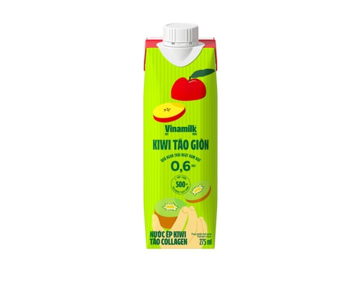 Nước Ép Kiwi Táo Collagen 275ml Vinamilk ảnh 0