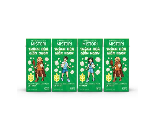 Lốc 4 Hộp Sữa Lúa Mạch TH True Chocomalt Mistori 180ml tại AEONESHOP