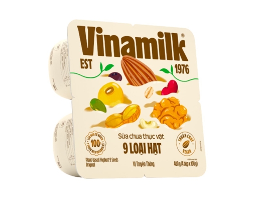 Lốc 4 Hộp Sữa Chua Ăn 9 Loại Hạt 100g Vinamilk ảnh 1