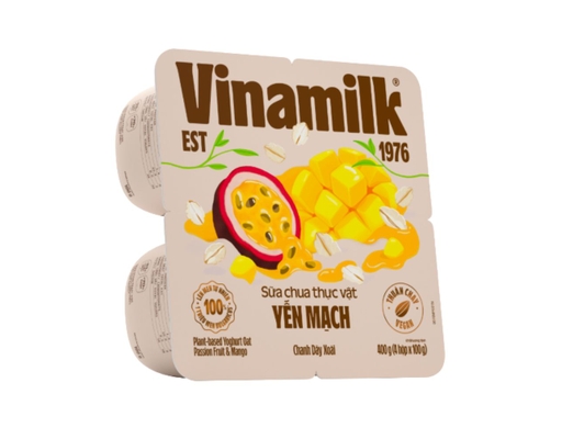Lốc 4 Hộp Sữa Chua Ăn Yến Mạch Chanh Dây Xoài 100g Vinamilk ảnh 1