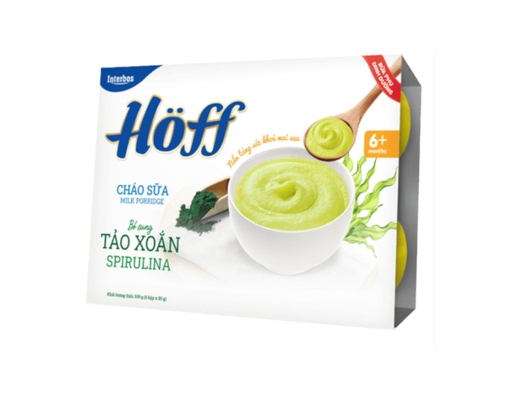 Lốc 6 Hộp Cháo Sữa Bổ Sung Tảo Xoắn Spirulina 55g Hoff ảnh 1