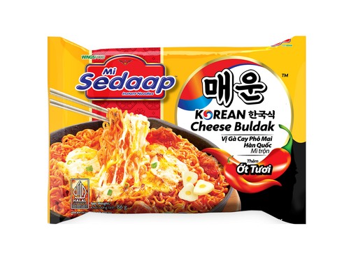 Mì Trộn Sedaap Vị Gà Cay Phô Mai Hàn Quốc Gói 87G Sedaap ảnh 0