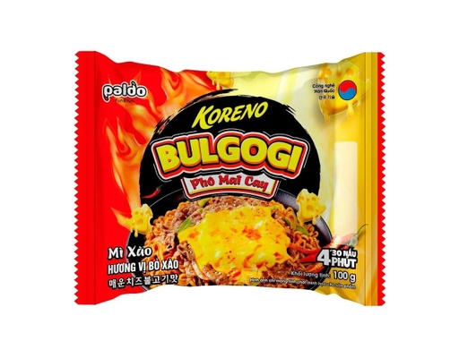 Mì Xào Vị Bò Bulgogi Phô Mai Cay 100g Koreno ảnh 0