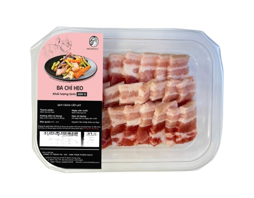 Ba Chỉ Heo Cắt Lát TPS 200g Freshfoco ảnh 0
