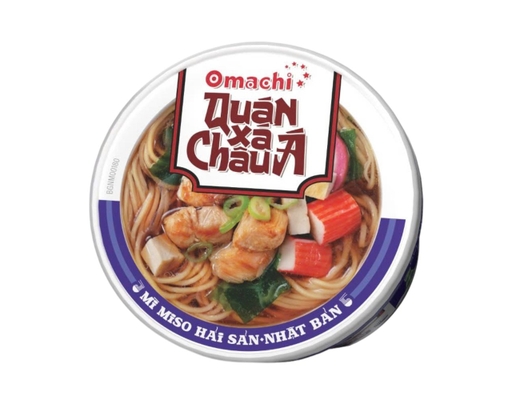 Mì Omachi Quán Xá Châu Á Vị Miso Hải Sản Nhật Bản Hộp 96G Omachi ảnh 2