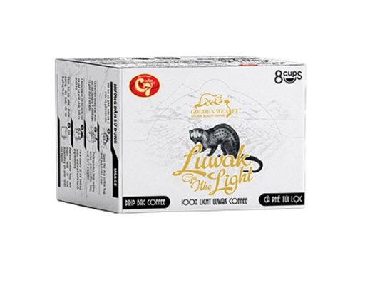 Hộp 8 Gói Cà Phê Túi Lọc Luwak Light 10g Con Chồn Vàng ảnh 0