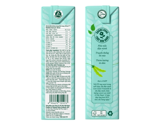 Lốc 4 Hộp Sữa Đậu Nành Vinamilk Cao Canxi 180ml Vinamilk ảnh 2