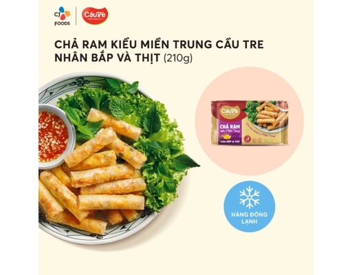 Chả Ram Miền Trung Nhân Bắp Và Thịt Cầu Tre 210g