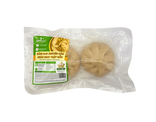 Bánh Bao Nguyên Cám Nhân Chay Thập Cẩm 220g Bamboo ảnh 0