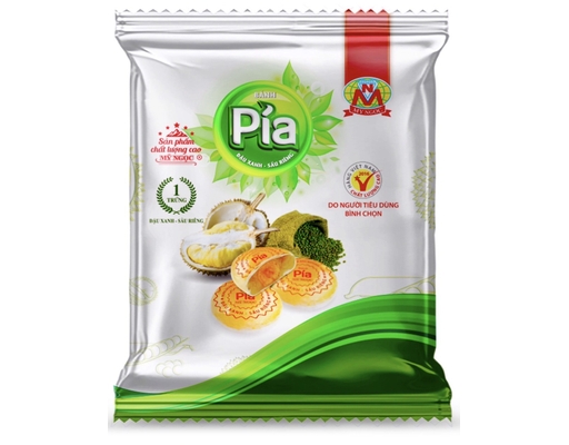 Bánh Pía Đậu Xanh Sầu Riêng Tươi 100g (MB) Mỹ Ngọc ảnh 0